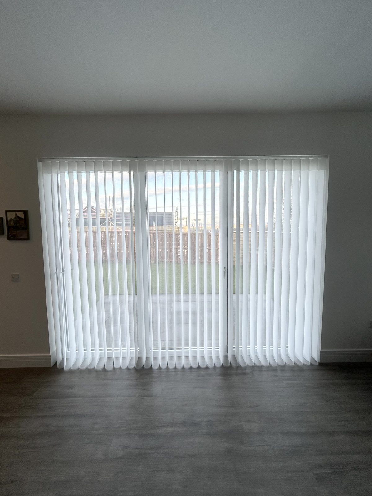 Allusion blind fitted to a bifold door