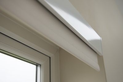 White fascia fitted above a window