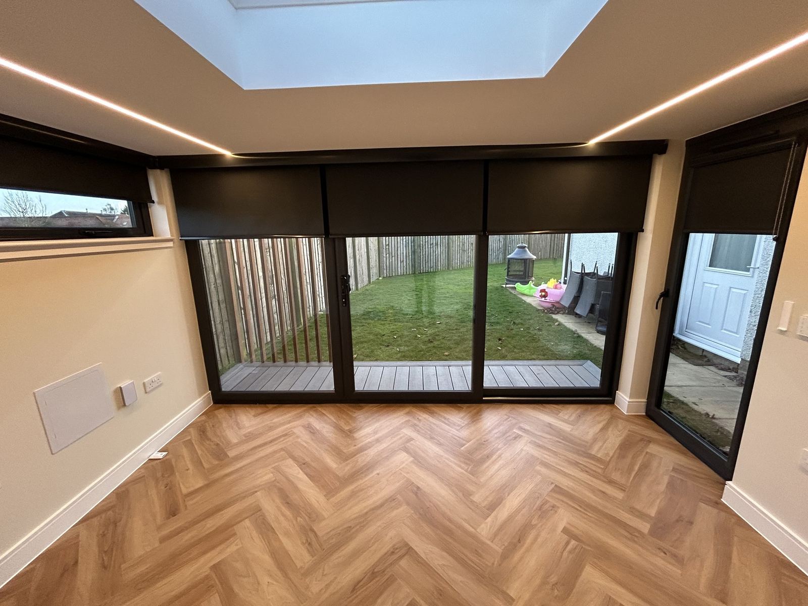 Roller blind fitted in a West Lothian home