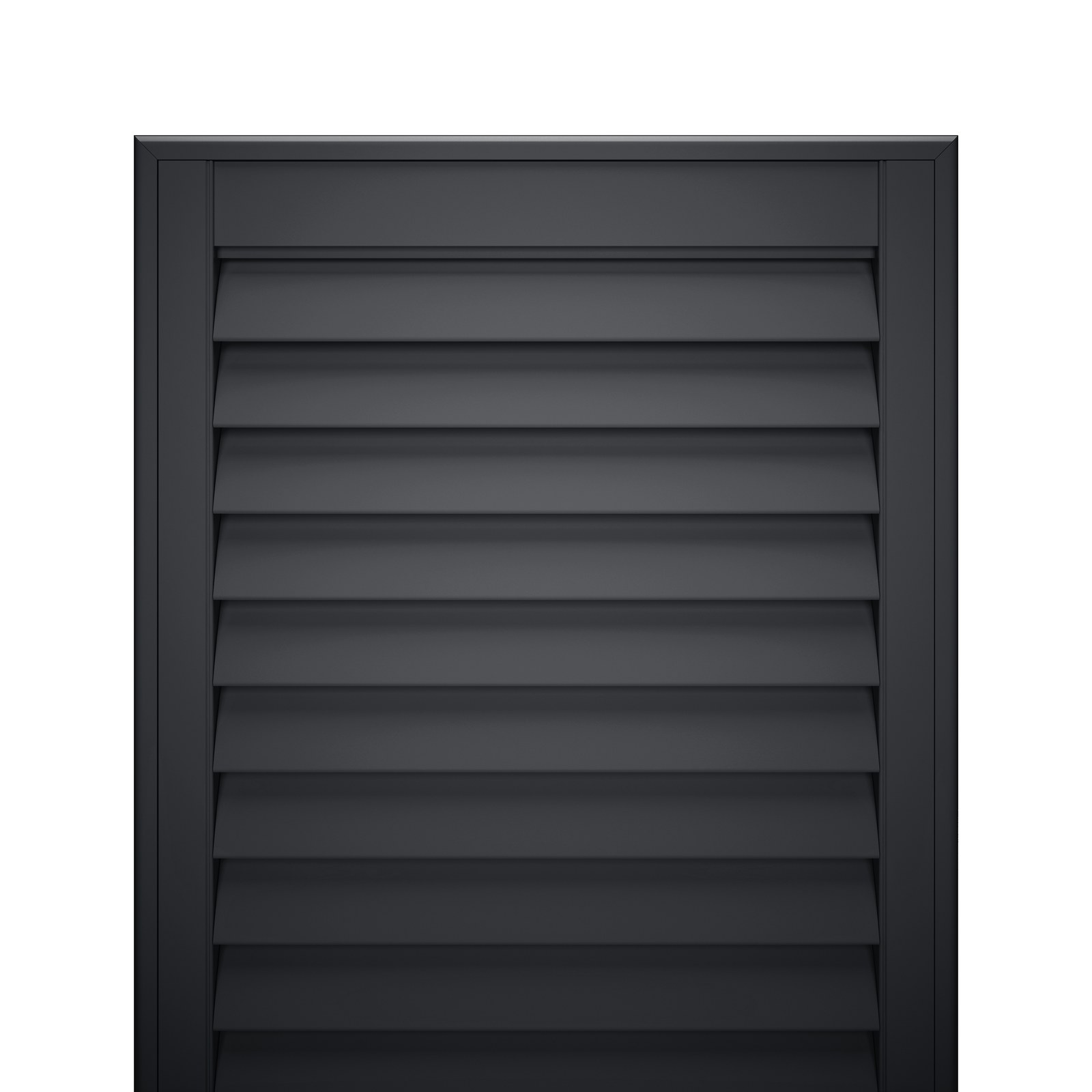 Black wooden shutter finish