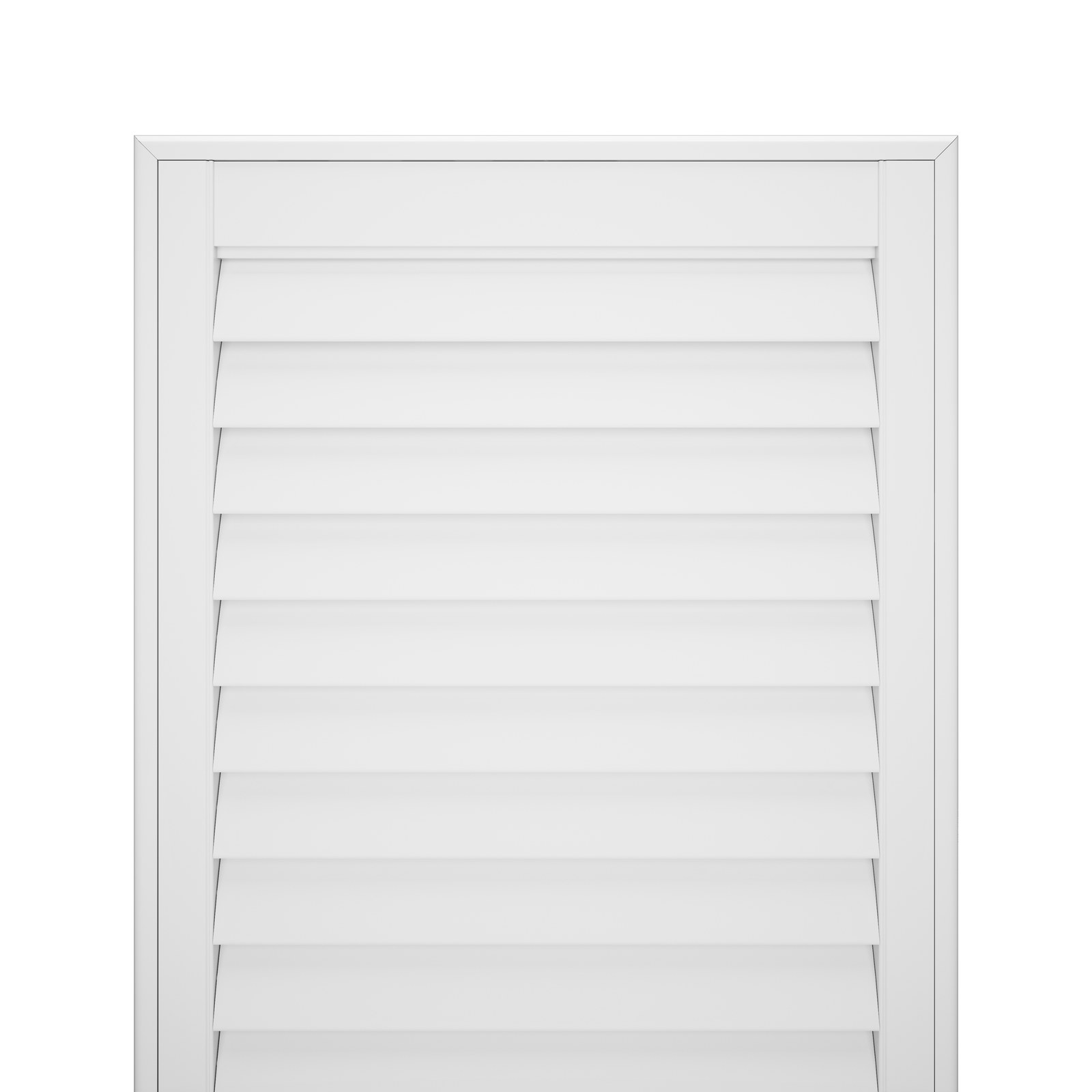 White wooden shutter finish