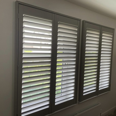 Grey Wooden Shutters